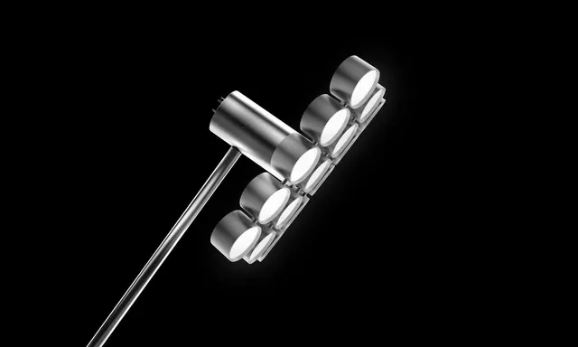 3D Metallic Abstract Geometric Shape, minimal, luxury, monochrome