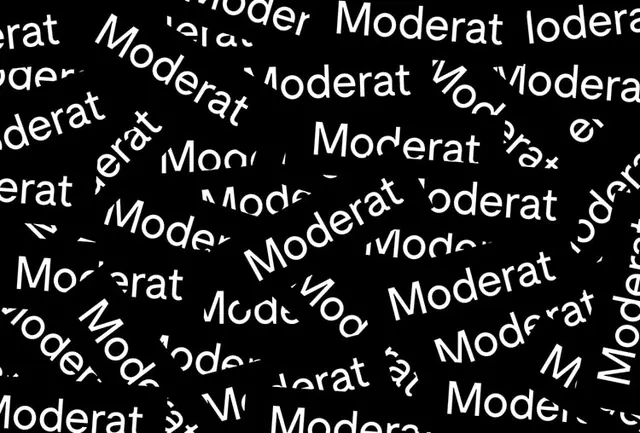 Moderat Typography Pattern, brutalist, maximalist, monochrome