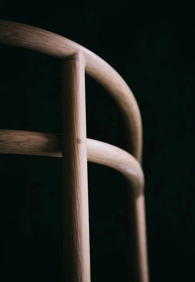 Wooden Frame Structure, minimal, geometric, dark