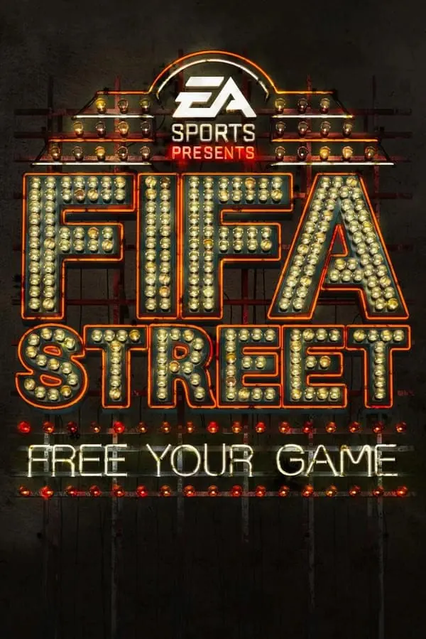 FIFA Street Branding Graphic, retro, maximalist, dark