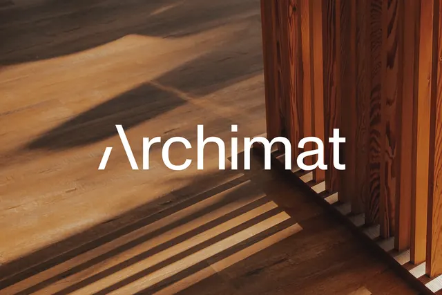Archimat Wordmark Mockup, minimal, luxury, warm