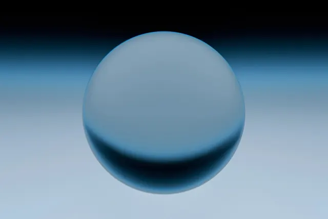 Blue Sphere Gradient Graphic, minimal, 3d-render, cool