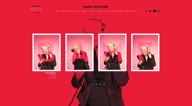 Maria Barroso Portfolio Identity, minimal, boxed, vibrant