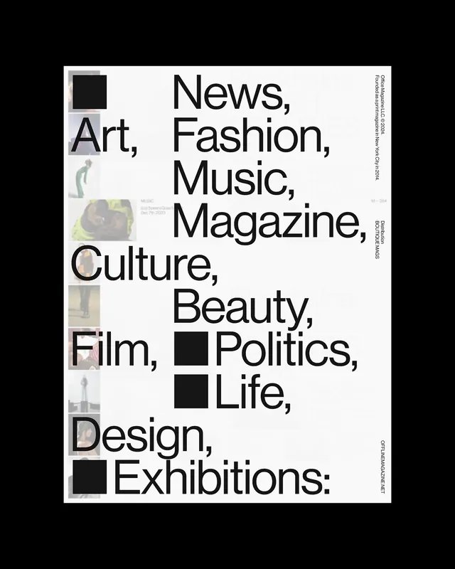 Editorial Typography Collage, swiss, brutalist, high-contrast