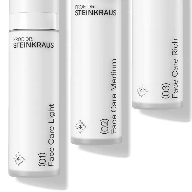 PRO DE STEINKRAUS Face Care Packaging, minimal, luxury, light