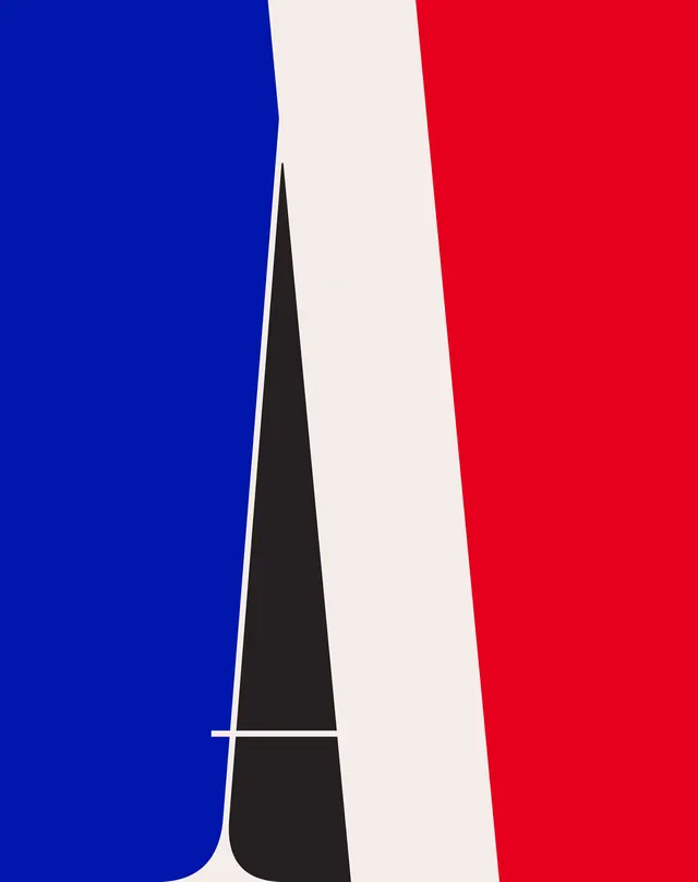 Abstract Geometric Composition, minimal, swiss, high-contrast