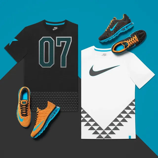 Sports Apparel Mockup and Branding, flat, geometric, high-contrast