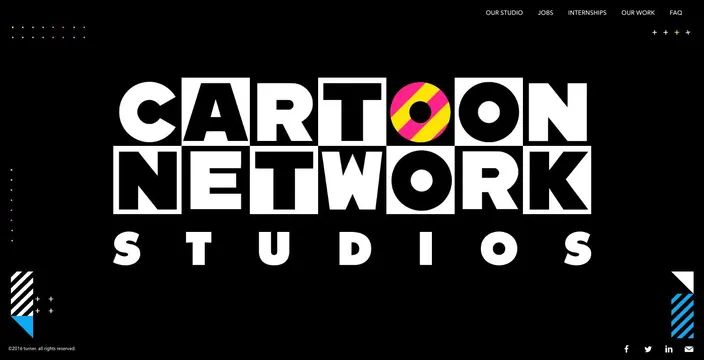 Cartoon Network Studios Logo, boxed, flat, high-contrast