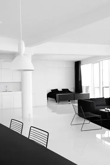 Minimalist Interior Mockup, minimal, corporate-clean, monochrome