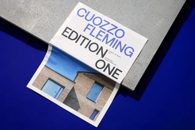 Cuzzo Fleming Edition One Mockup, minimal, swiss, high-contrast