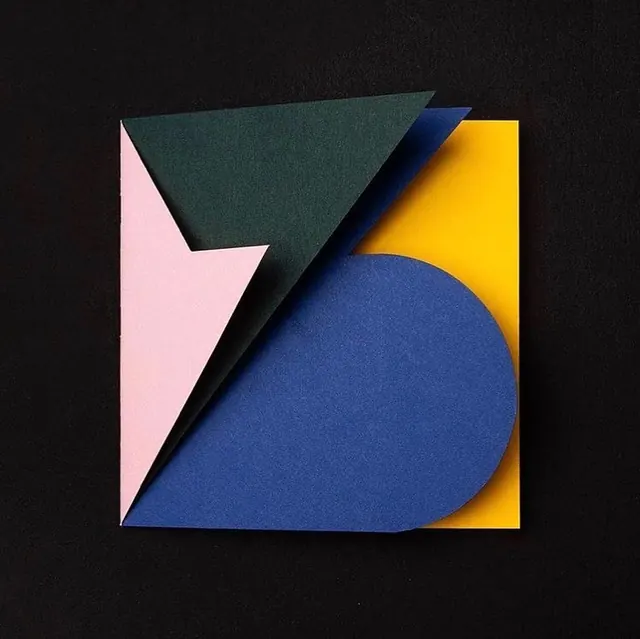 Geometric Abstract Composition, minimal, geometric, high-contrast
