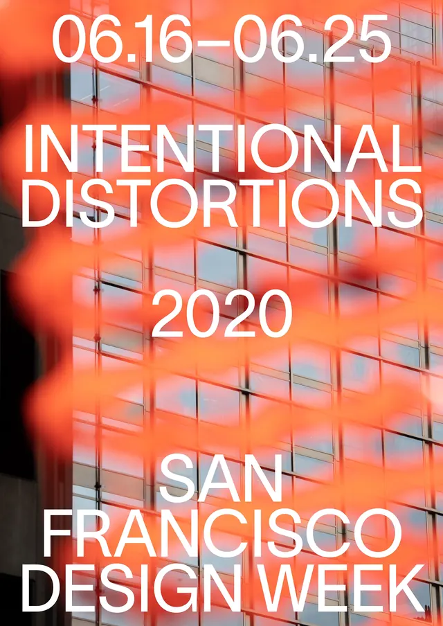 San Francisco Design Week 2020 Poster, brutalist, abstract, high-contrast