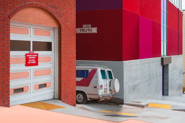 Brutalist Street Art Mockup, brutalist, neo-brutalist, vibrant