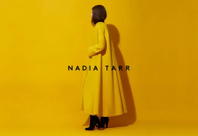 Nadia Tarr Portrait and Wordmark, minimal, photographic, vibrant