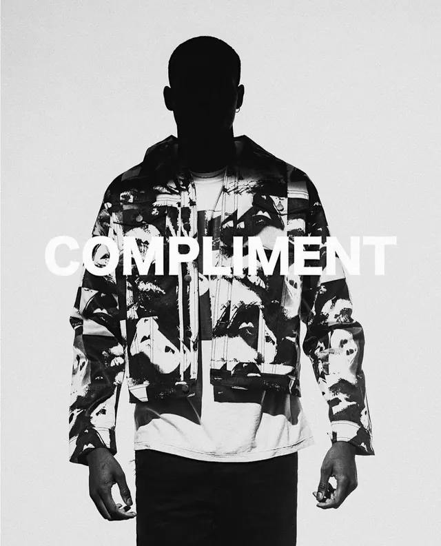 Compliment Streetwear Mockup, monochrome, brutalist, monochrome