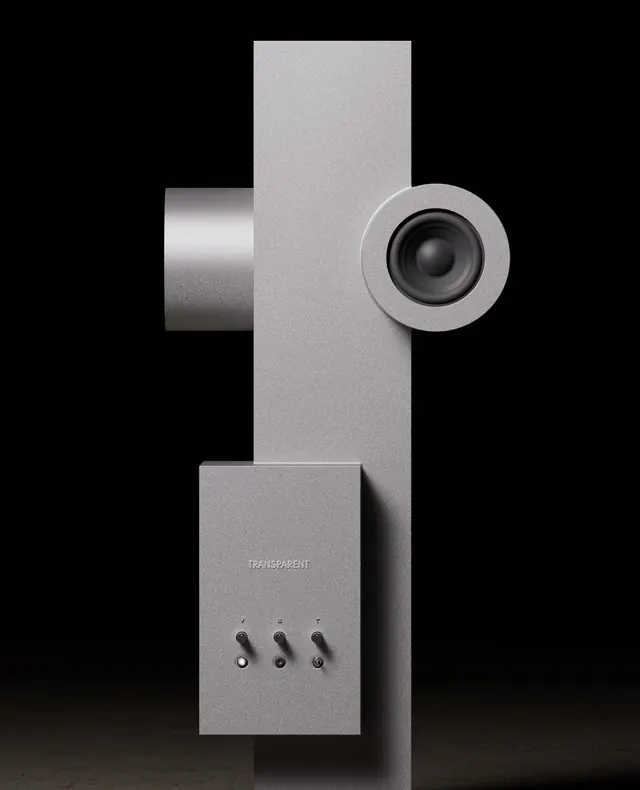 Hardware Security Camera Mockup, minimal, technical, monochrome