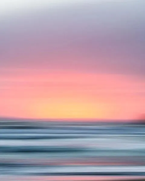 Abstract Sunset Horizon, minimal, gradient-heavy, pastel
