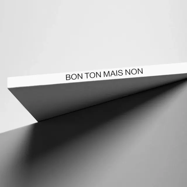 Bon Ton Mais Non Wordmark Mockup, minimal, swiss, monochrome