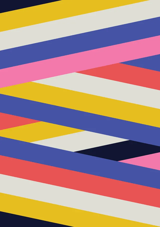 Abstract Geometric Stripe Pattern, minimal, geometric, vibrant