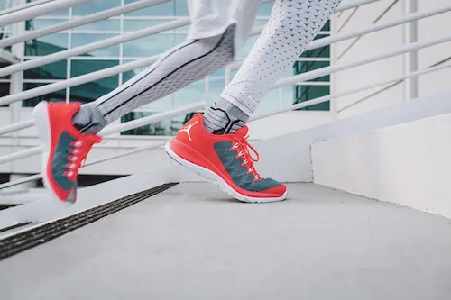 Running Shoes Mockup, photographic, minimal, vibrant