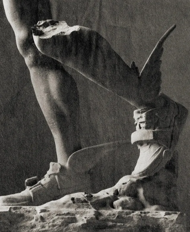 Classical Sculpture Collage, monochrome, editorial, monochrome