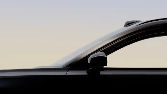 Car Side Mirror Close-up, minimal, photographic, monochrome