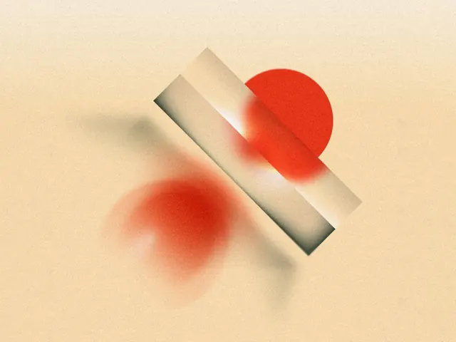Abstract Geometric Composition, minimal, geometric, warm