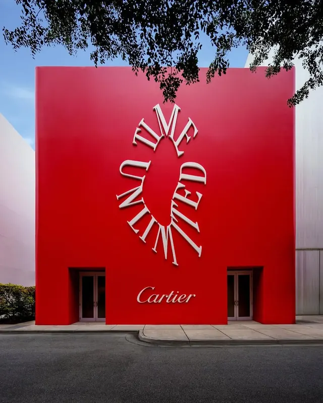 Cartier Storefront Branding, luxury, minimal, vibrant