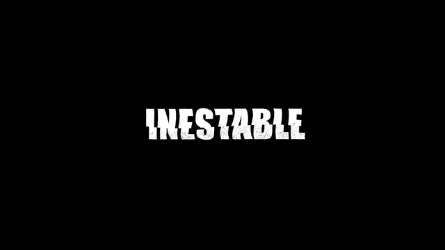 INESTABLE Wordmark, brutalist, neo-brutalist, monochrome
