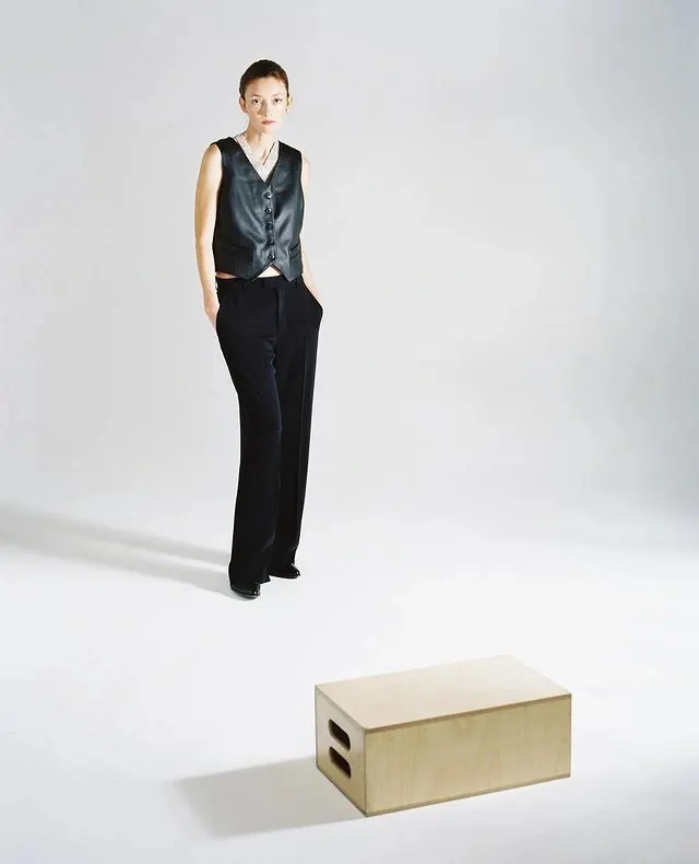 Fashion Model and Product Mockup, minimal, photographic, monochrome
