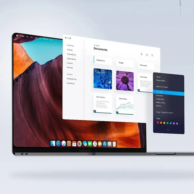 Software Dashboard Mockup, minimal, corporate-clean, vibrant