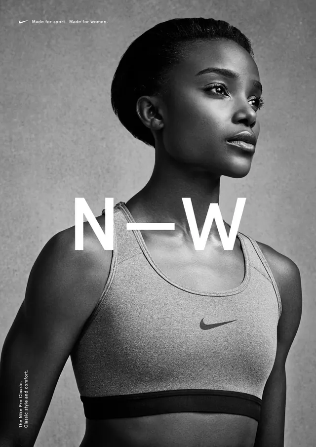 Nike N-W Promotional Poster, minimal, editorial, monochrome
