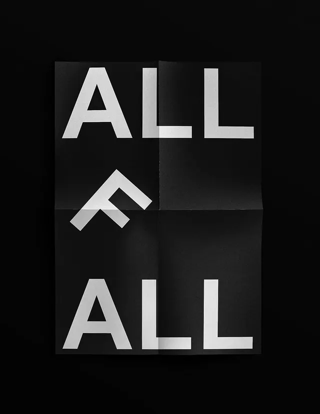 Geometric Wordmark Composition, minimal, swiss, high-contrast