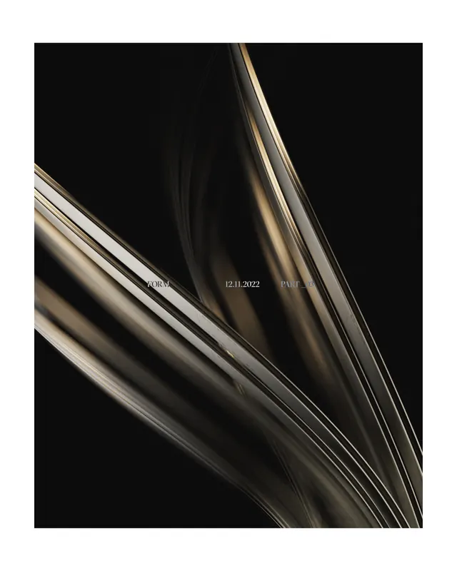 Abstract Flowing Silk Graphic, minimal, luxury, dark