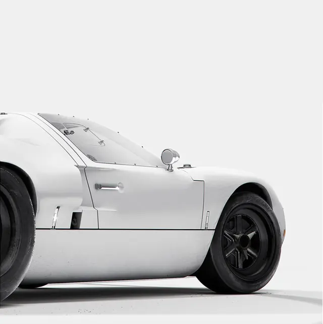 White Sports Car 3D Render, minimal, luxury, light