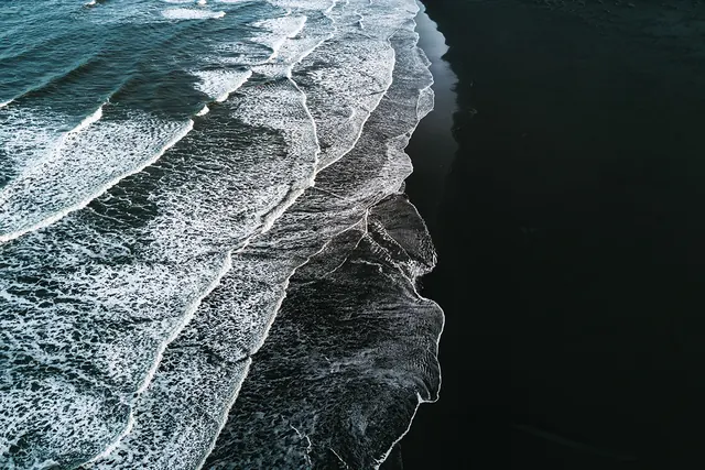 Ocean Wave Texture, organic, photographic, dark