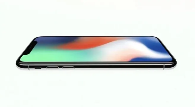 Smartphone Mockup with Gradient Display, minimal, flat, vibrant