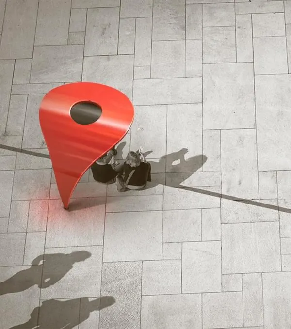 3D Map Pin Illustration, minimal, 3d-render, vibrant