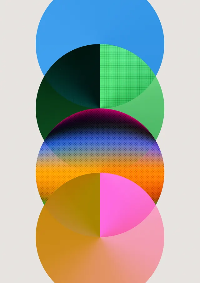 Abstract Geometric Circles, geometric, abstract, vibrant