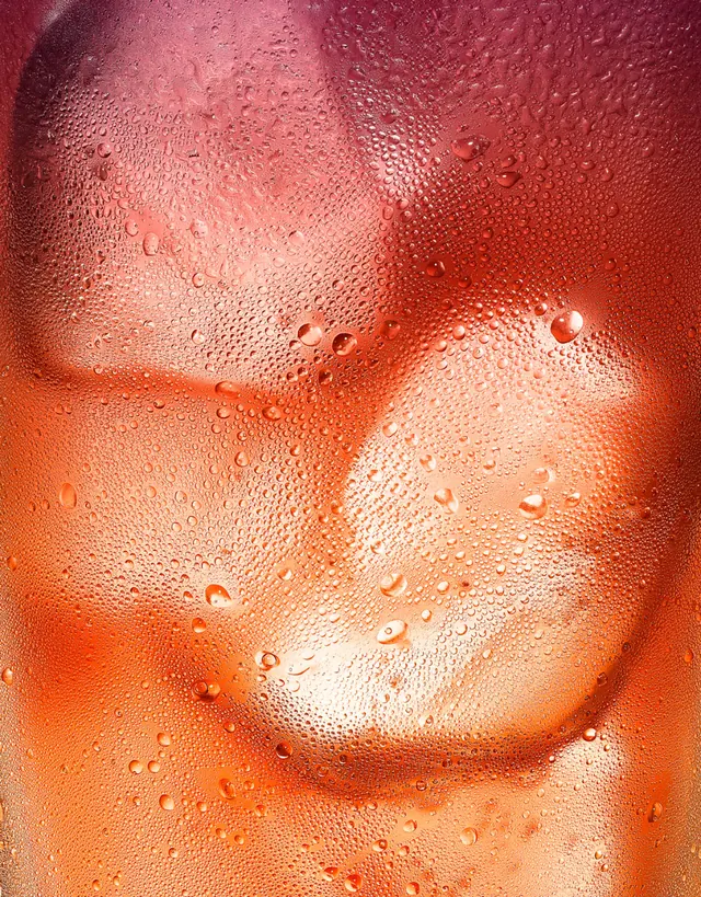 Abstract Amber Macro Texture, organic, photographic, warm