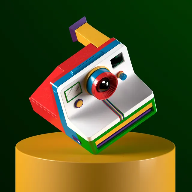 3D Retro Cassette Tape Illustration, playful, 3d-render, vibrant