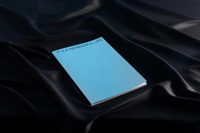 Minimalist Blue Book Mockup, minimal, luxury, dark