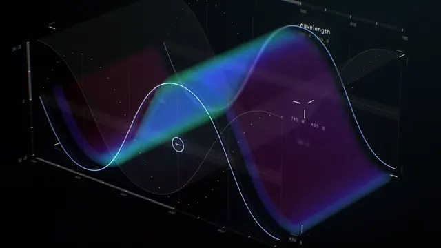 3D Waveform Data Visualization, dark-mode, gradient-heavy, dark
