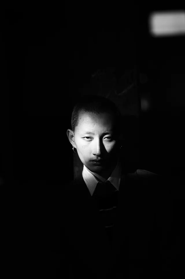 Monochrome Portrait of a Man, monochrome, minimal, monochrome