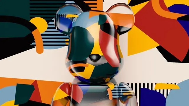 Abstract Geometric Collage, maximalist, geometric, vibrant