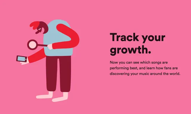Growth Tracking Illustration, flat, playful, vibrant