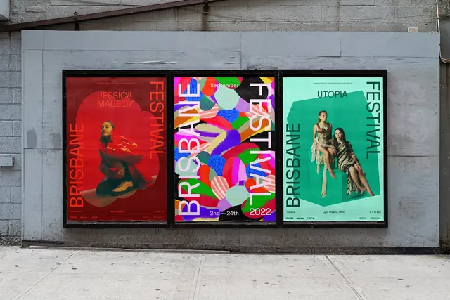 Graphic Design Poster Collection, maximalist, illustrated, vibrant