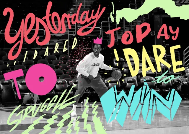 Maximalist Collage Typography Design, maximalist, brutalist, vibrant