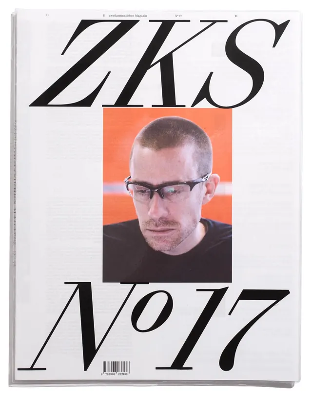 ZKS No. 17 Magazine Cover, minimal, swiss, high-contrast