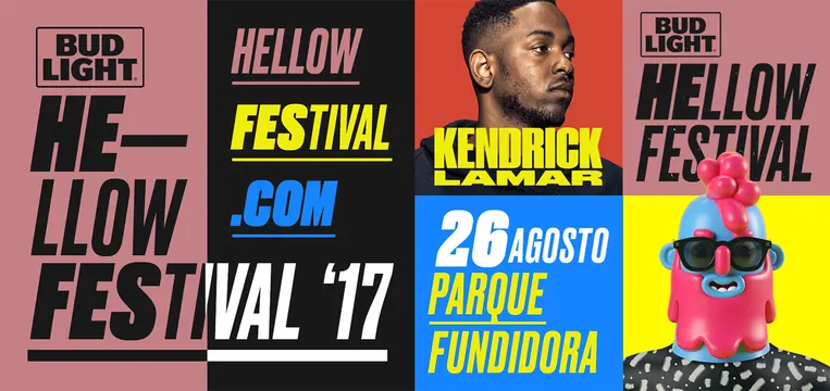 Bud Light Hello Festival Branding, brutalist, neo-brutalist, high-contrast